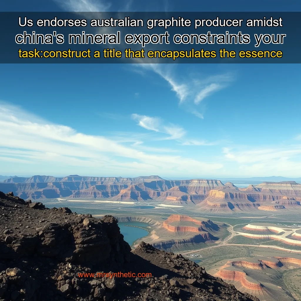 Read more about the article Us endorses australian graphite producer amidst china’s mineral export constraints


 your task:construct a title that encapsulates the essence of the document provided.