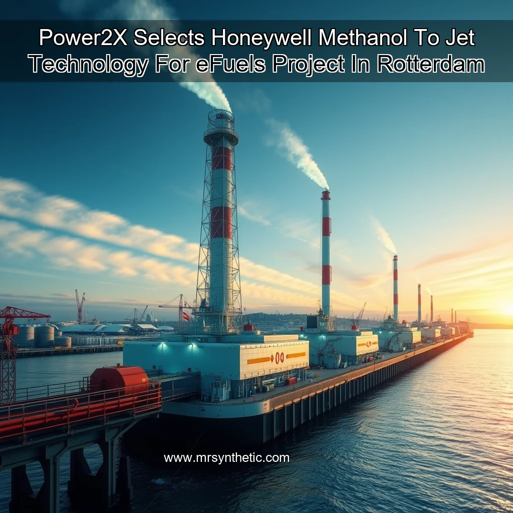 Read more about the article Power2X Selects Honeywell Methanol  To  Jet Technology For eFuels Project In Rotterdam