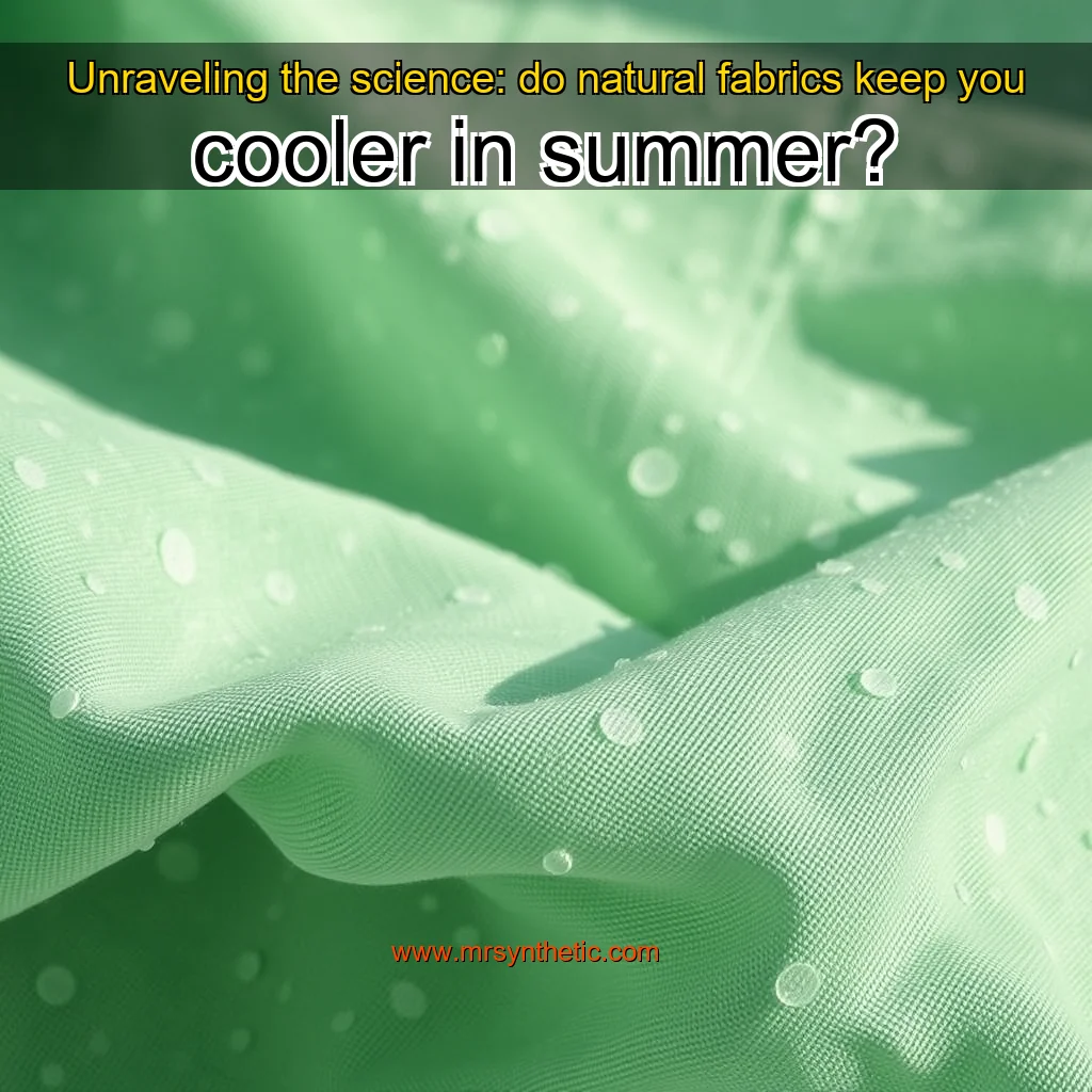 Read more about the article Unraveling the science: do natural fabrics keep you cooler in summer?