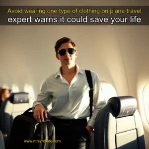 Read more about the article Avoid wearing one type of clothing on plane  travel expert warns it could save your life