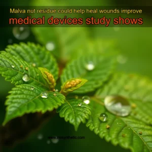 Read more about the article Malva nut residue could help heal wounds  improve medical devices  study shows