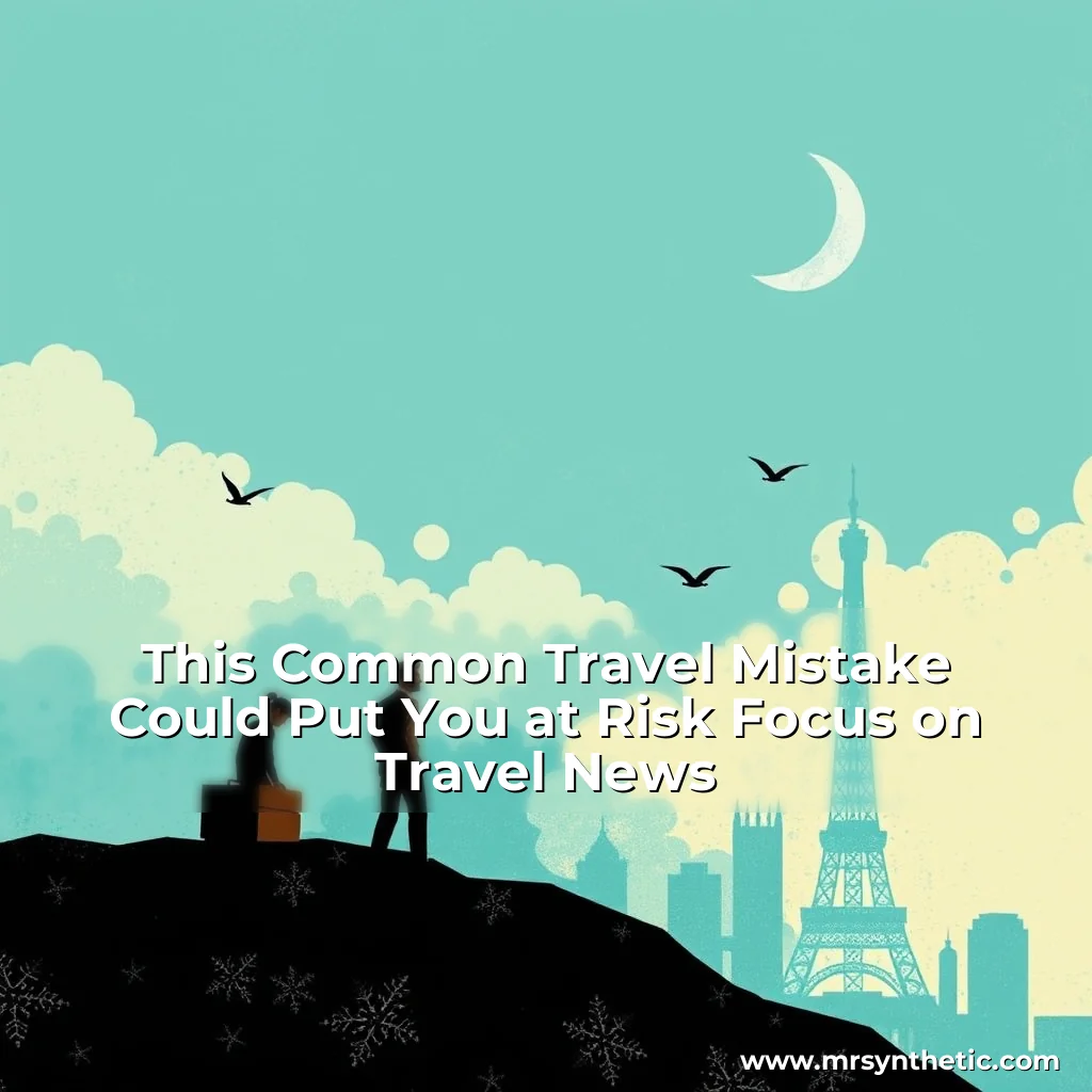 Read more about the article This Common Travel Mistake Could Put You at Risk  Focus on Travel News