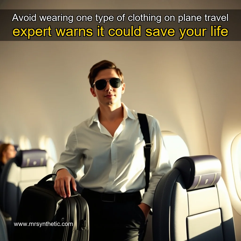 Read more about the article Avoid wearing one type of clothing on plane  travel expert warns it could save your life