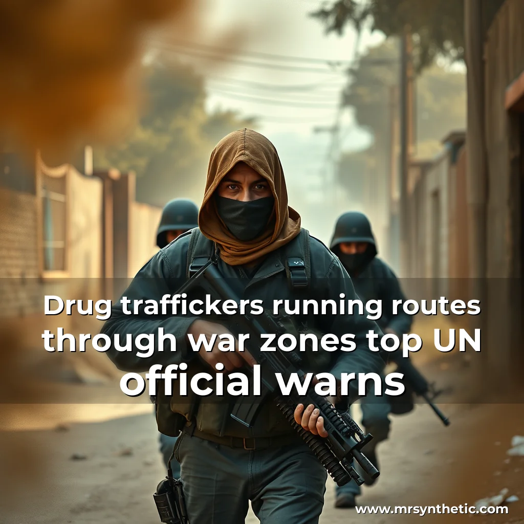 Read more about the article Drug traffickers running routes through war zones  top UN official warns