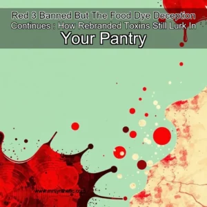 Read more about the article Red 3 Banned  But The Food Dye Deception Continues : How Rebranded Toxins Still Lurk In Your Pantry