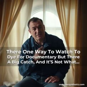 Read more about the article There One Way To Watch To Dye For Documentary But There A Big Catch, And It’S Not What You’D Expect.
