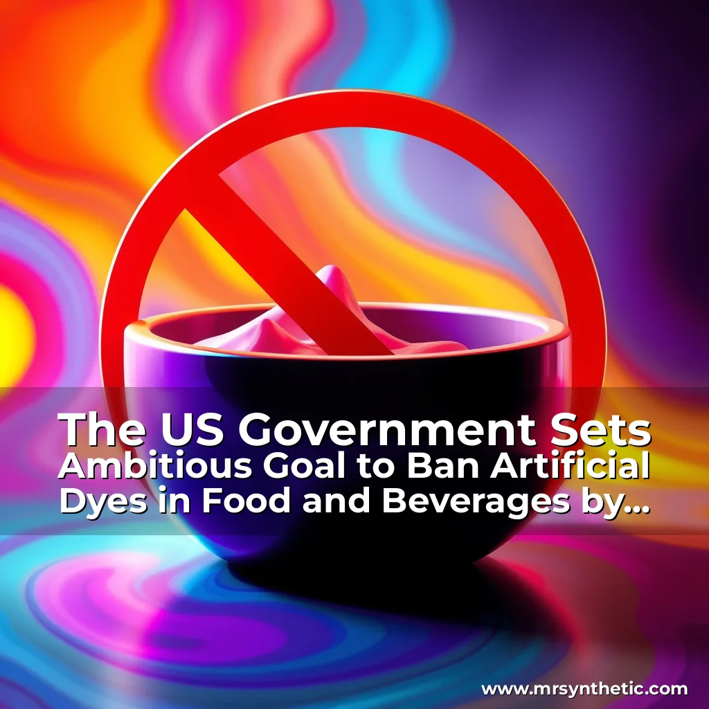 Read more about the article The US Government Sets Ambitious Goal to Ban Artificial Dyes in Food and Beverages by 2026