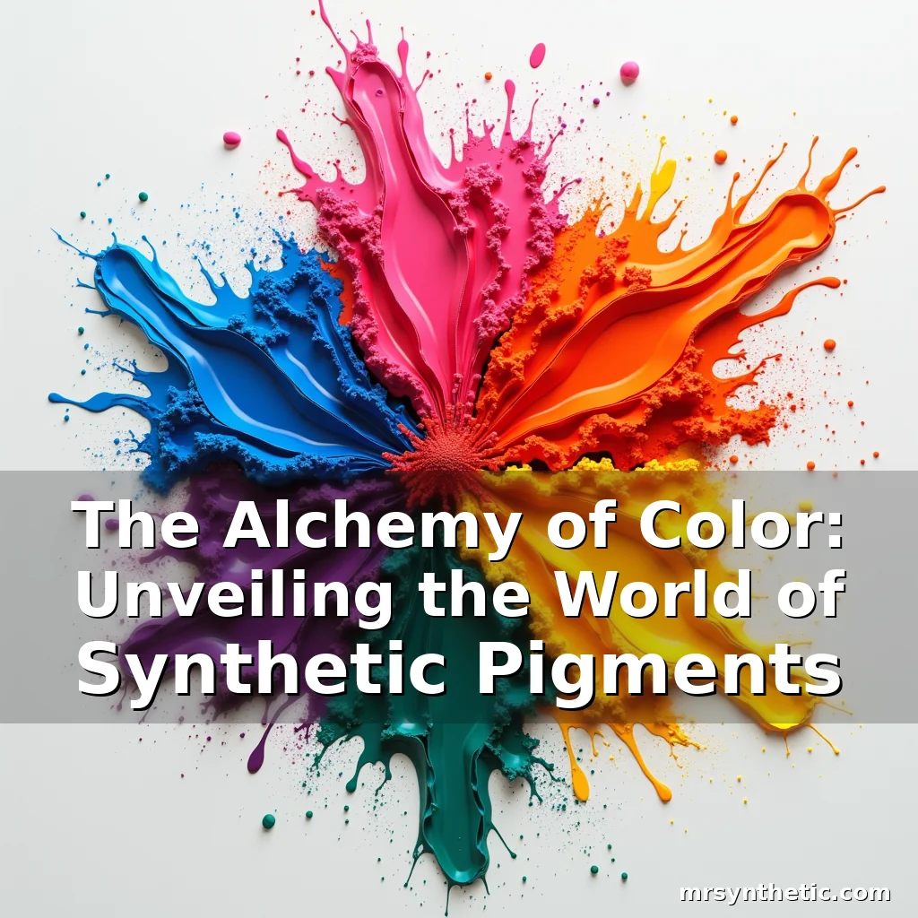 Read more about the article The Alchemy of Color: Unveiling the World of Synthetic Pigments